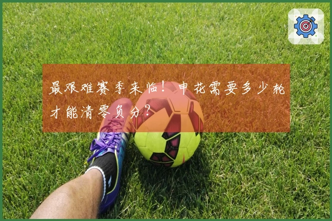 最艰难赛季来临！申花需要多少轮才能清零负分？